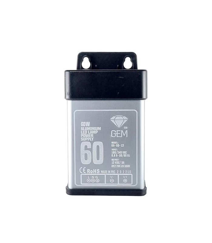منبع تغذیه 60 وات 5 آمپر GEM